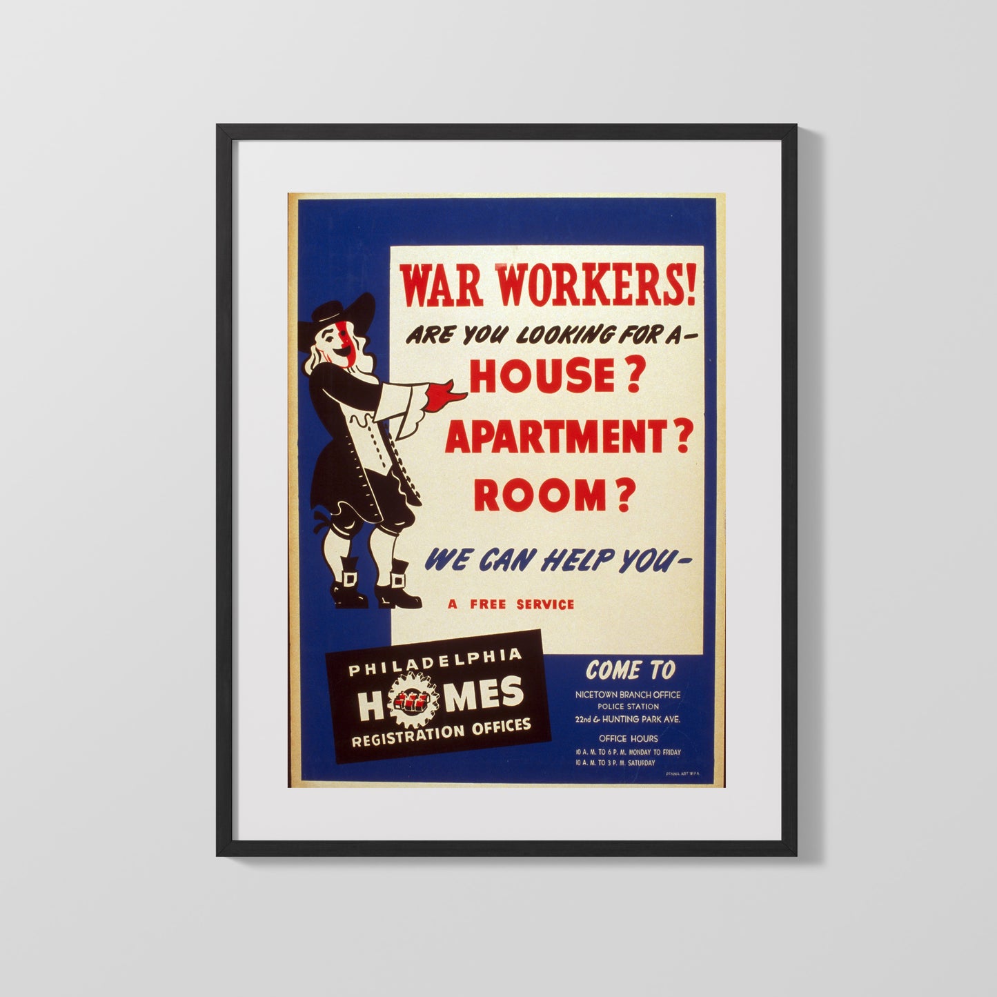 Vintage War Poster - War Workers Housing - RoomForYou
