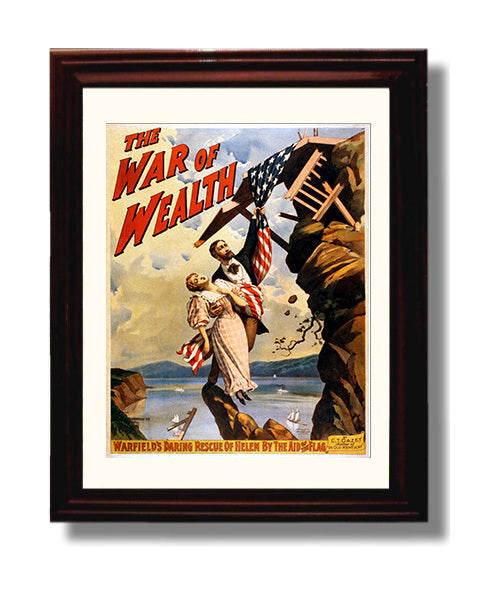 Vintage War Poster - Warning Axis - World in Danger