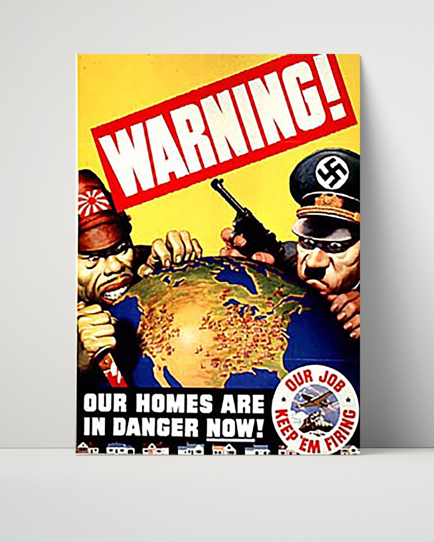 Vintage War Poster Unframed- War Workers Housing - RoomForYou