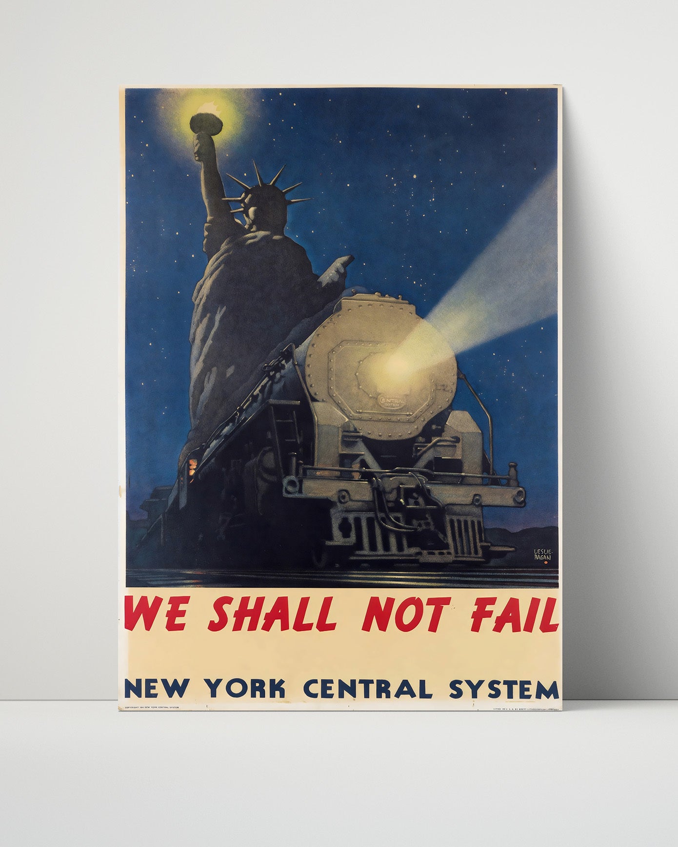 Vintage War Poster - We Shall Not Fail - Liberty Express