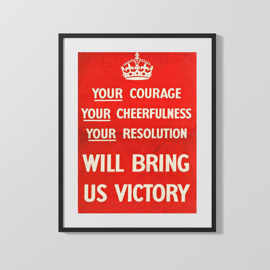 Vintage War Poster - Will Bring Us Victory - Keep Calms Cousin