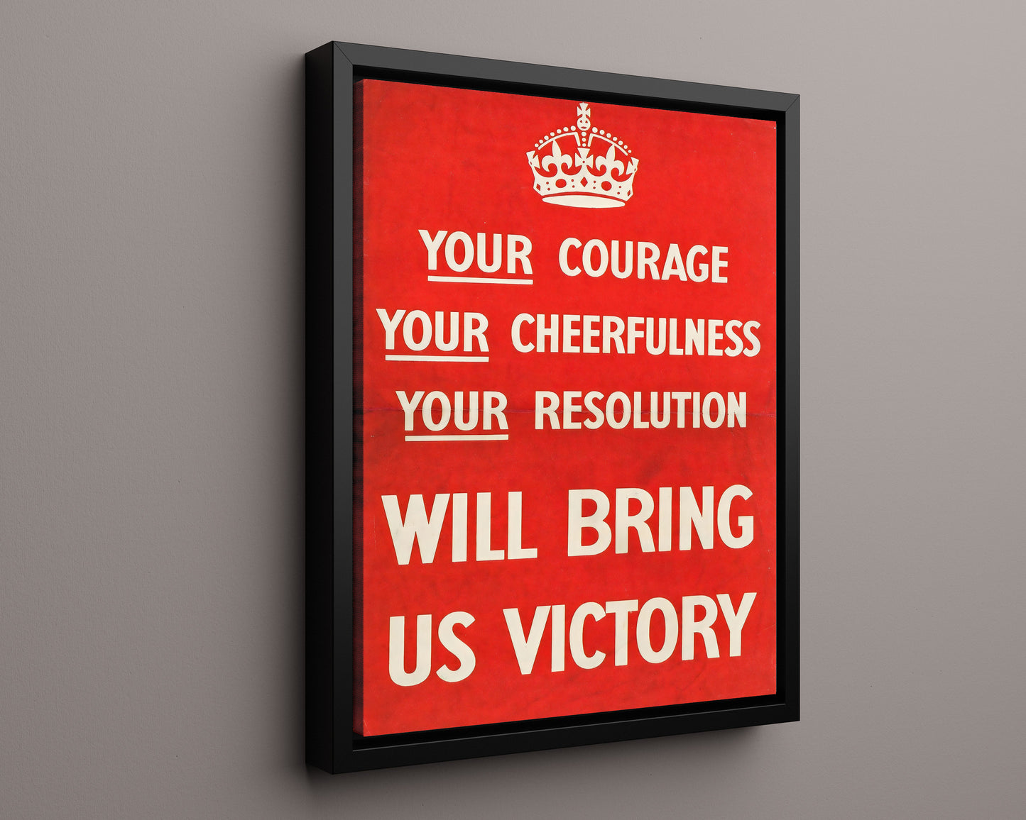 Vintage War Poster - Will Bring Us Victory - Keep Calms Cousin