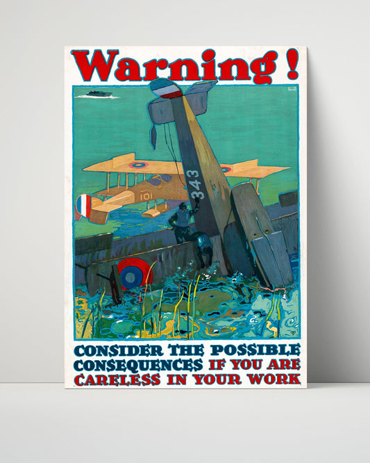 Vintage War Poster Unframed- Working - United Front