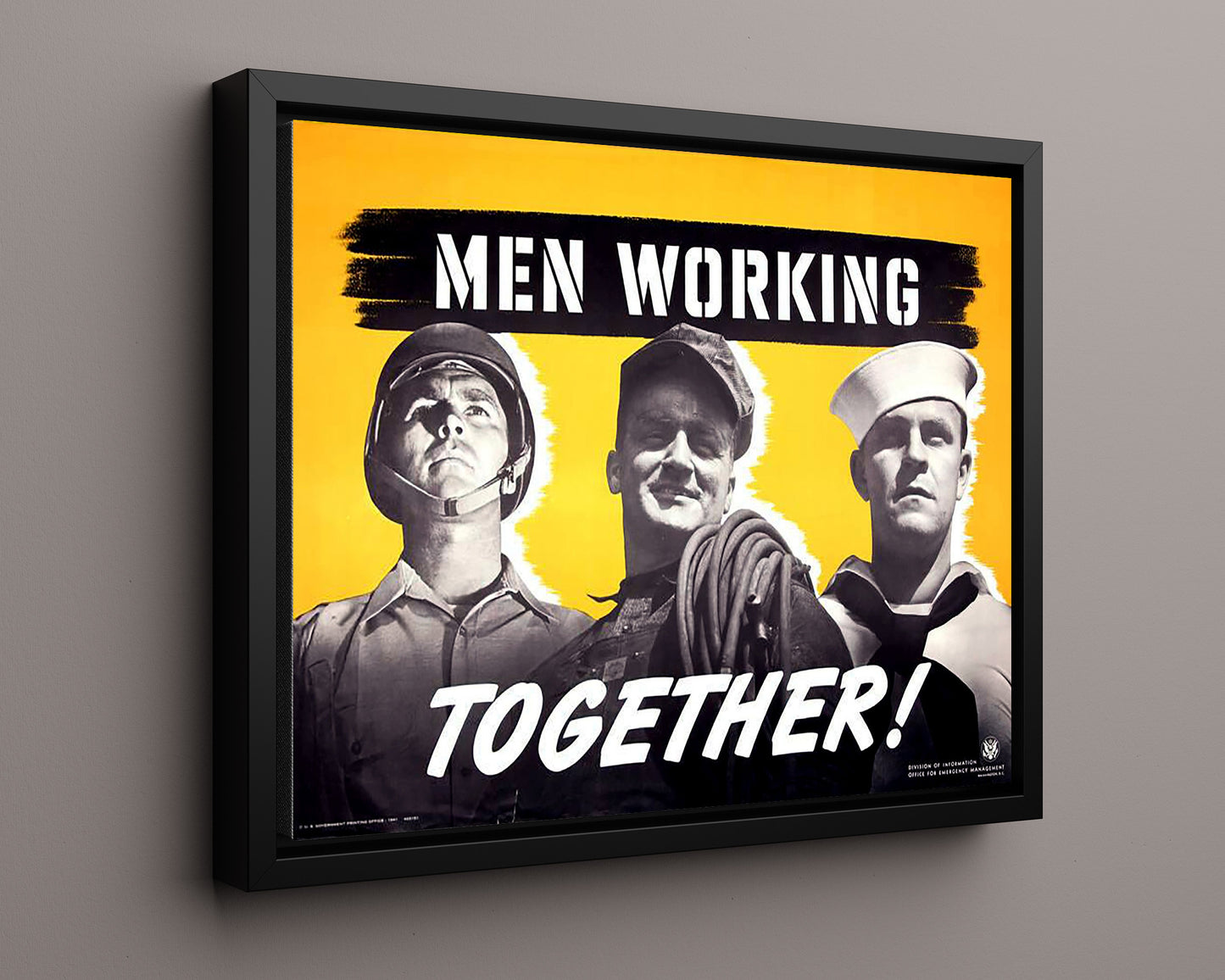 Vintage War Poster - Work Warning - Crash Course