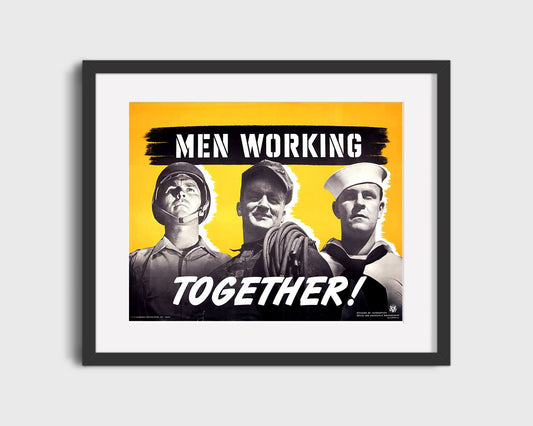 Vintage War Poster - Working - United Front