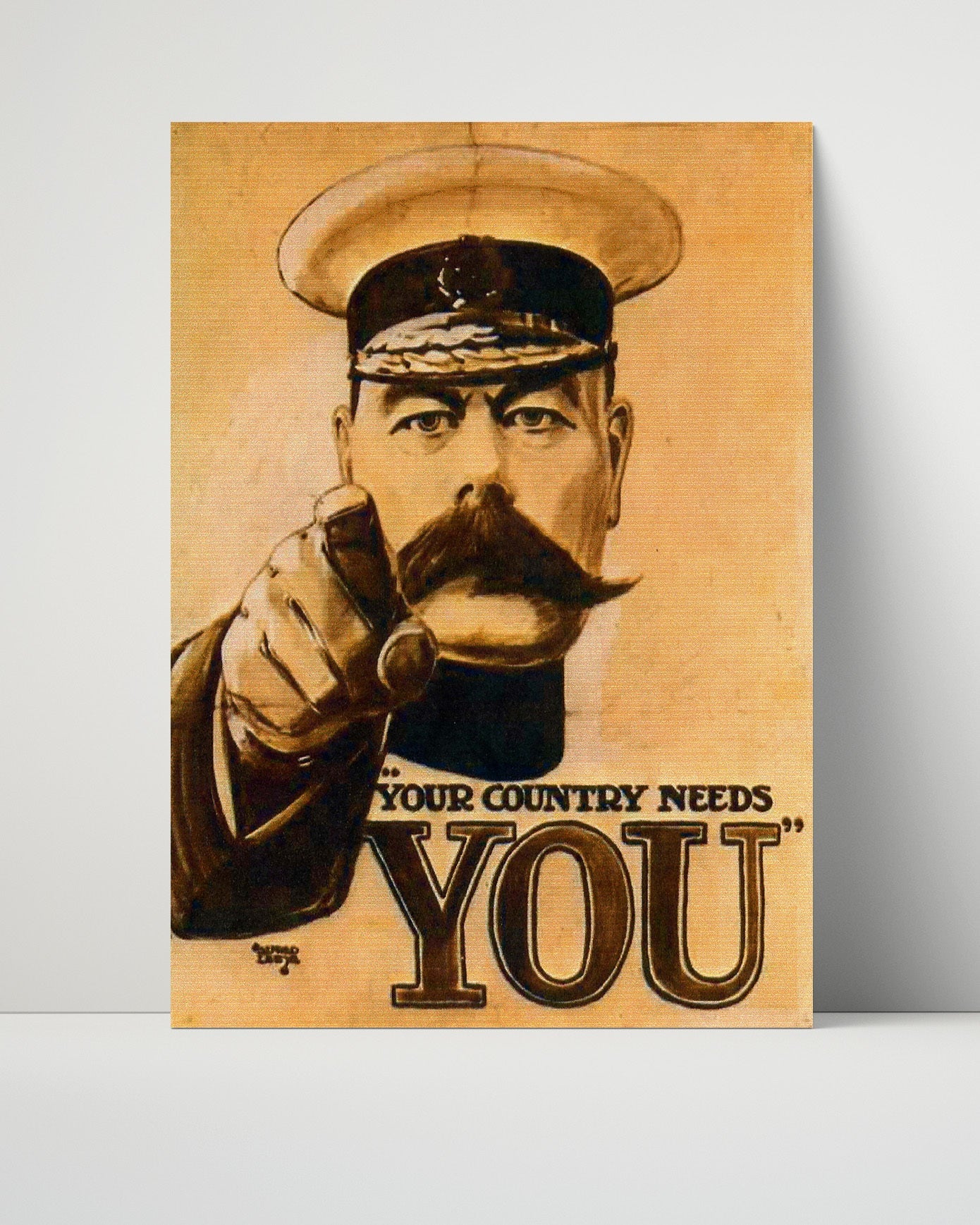 Vintage War Poster Unframed- Your Country Needs You World War I