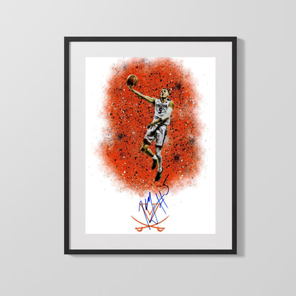 Virginia Autograph Print - Kyle Guy - Fearless Finish