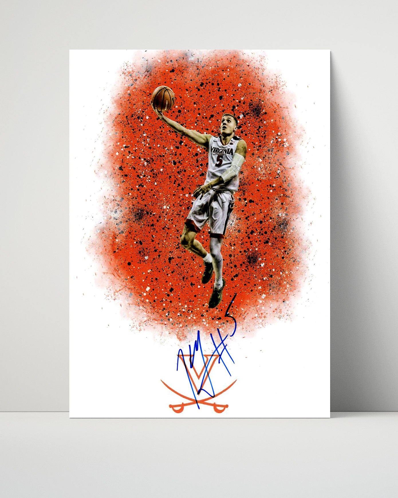 Virginia Autograph Print - Kyle Guy - Fearless Finish