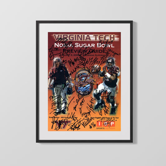 Virginia Tech Autograph Print - 2005 Sugar Bowl Team - Hokie Pride