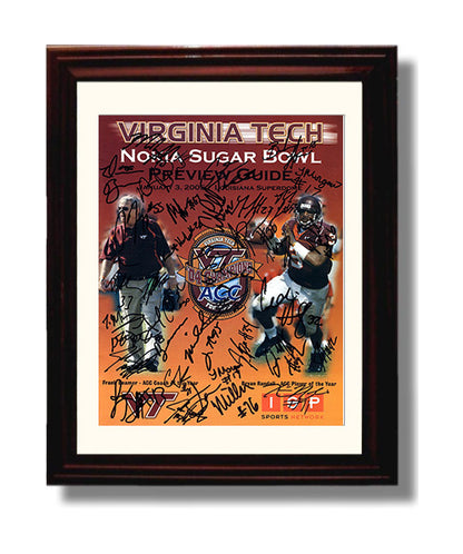 Virginia Tech Autograph Print - 2005 Sugar Bowl Team - Hokie Pride