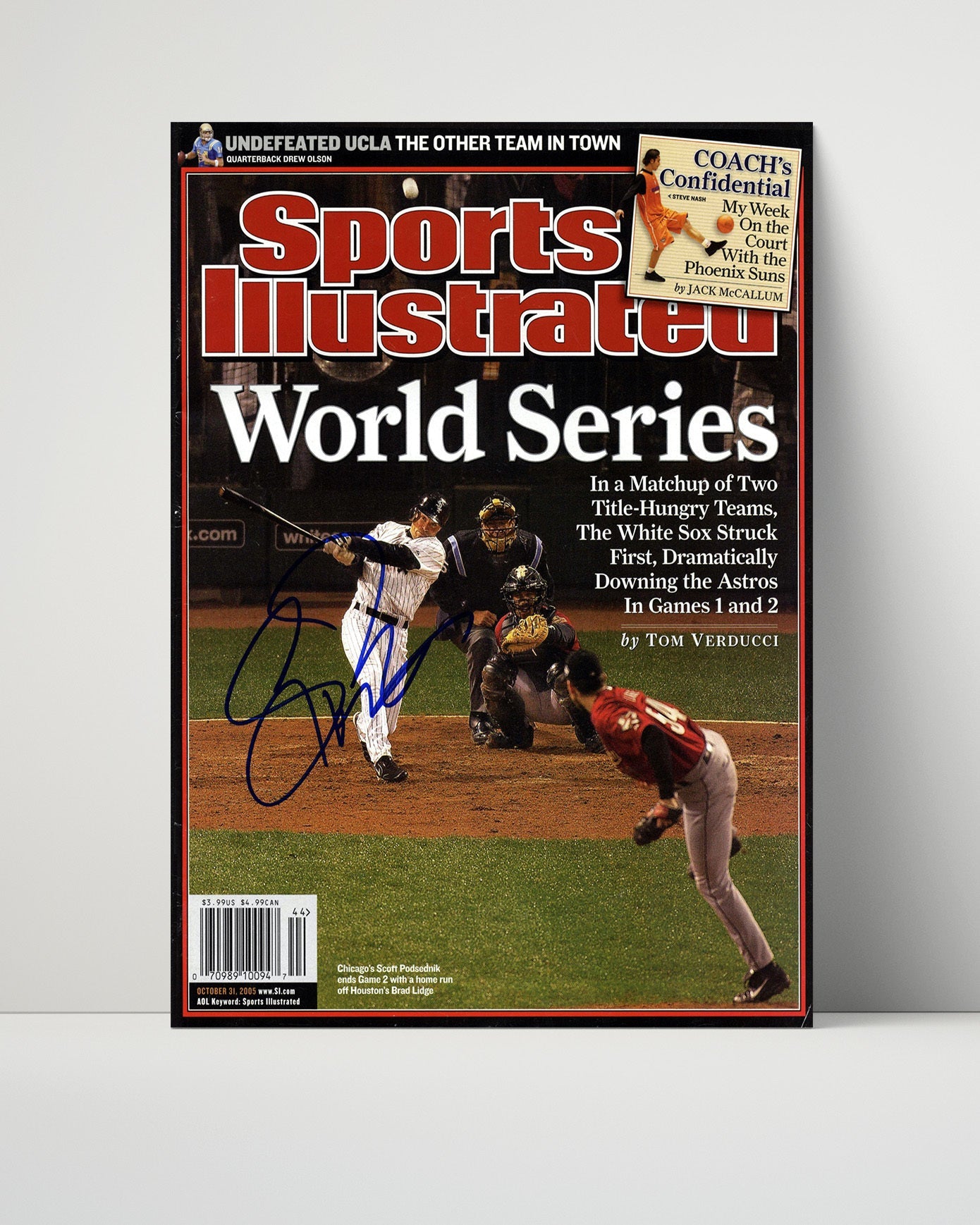 White Sox Autograph SI Poster - 2005 World Series Champs - Chicago Crown