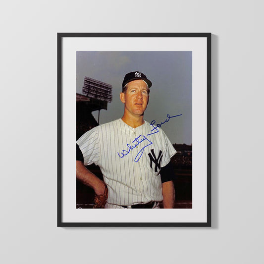 Whitey Ford Autograph Print - H& on Hip - Chairman of the Board