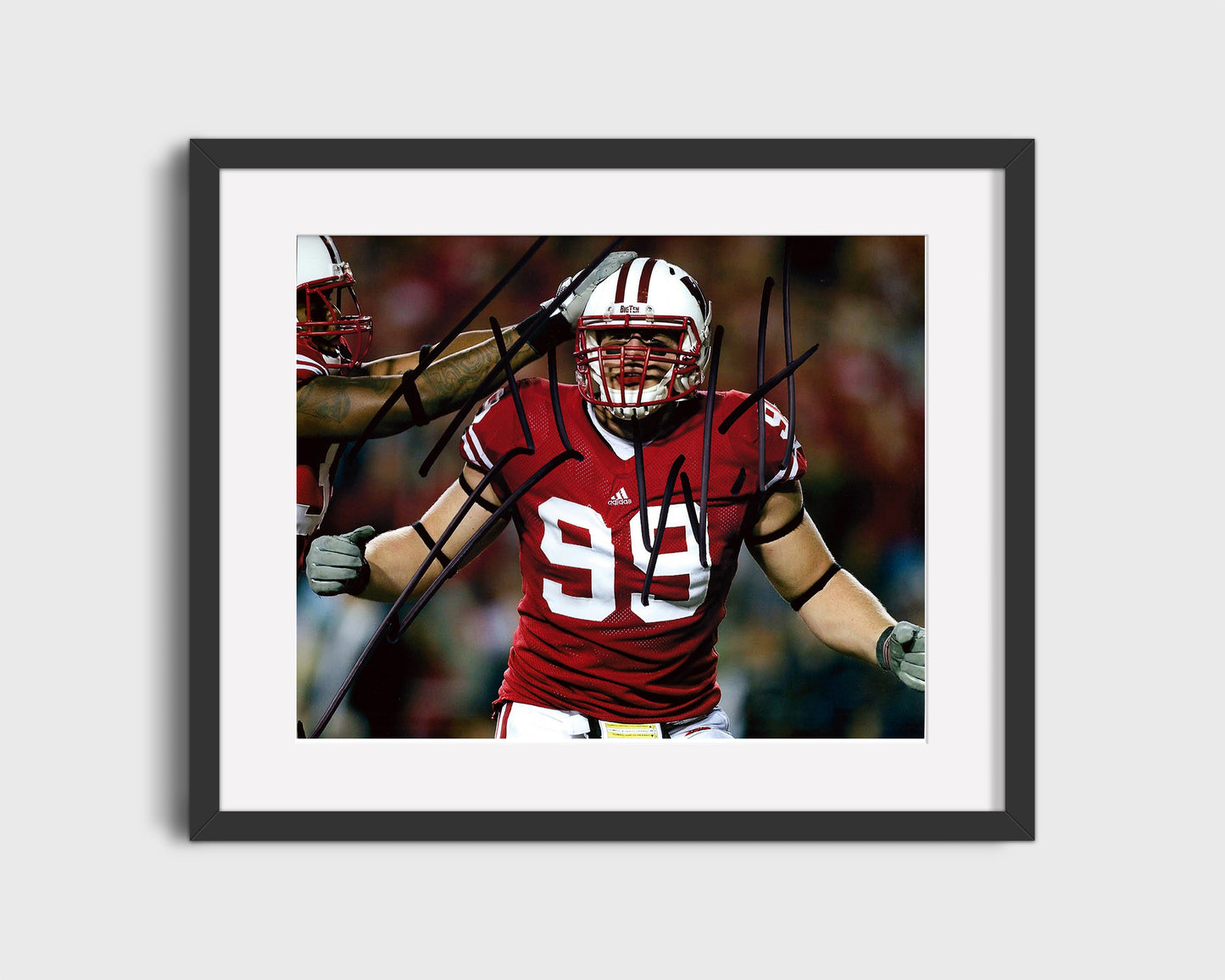 Wisconsin Autograph Print - JJ Watt - Badger Beast
