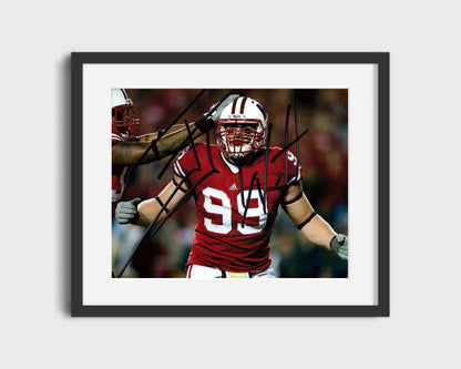 Wisconsin Autograph Print - JJ Watt - Badger Beast