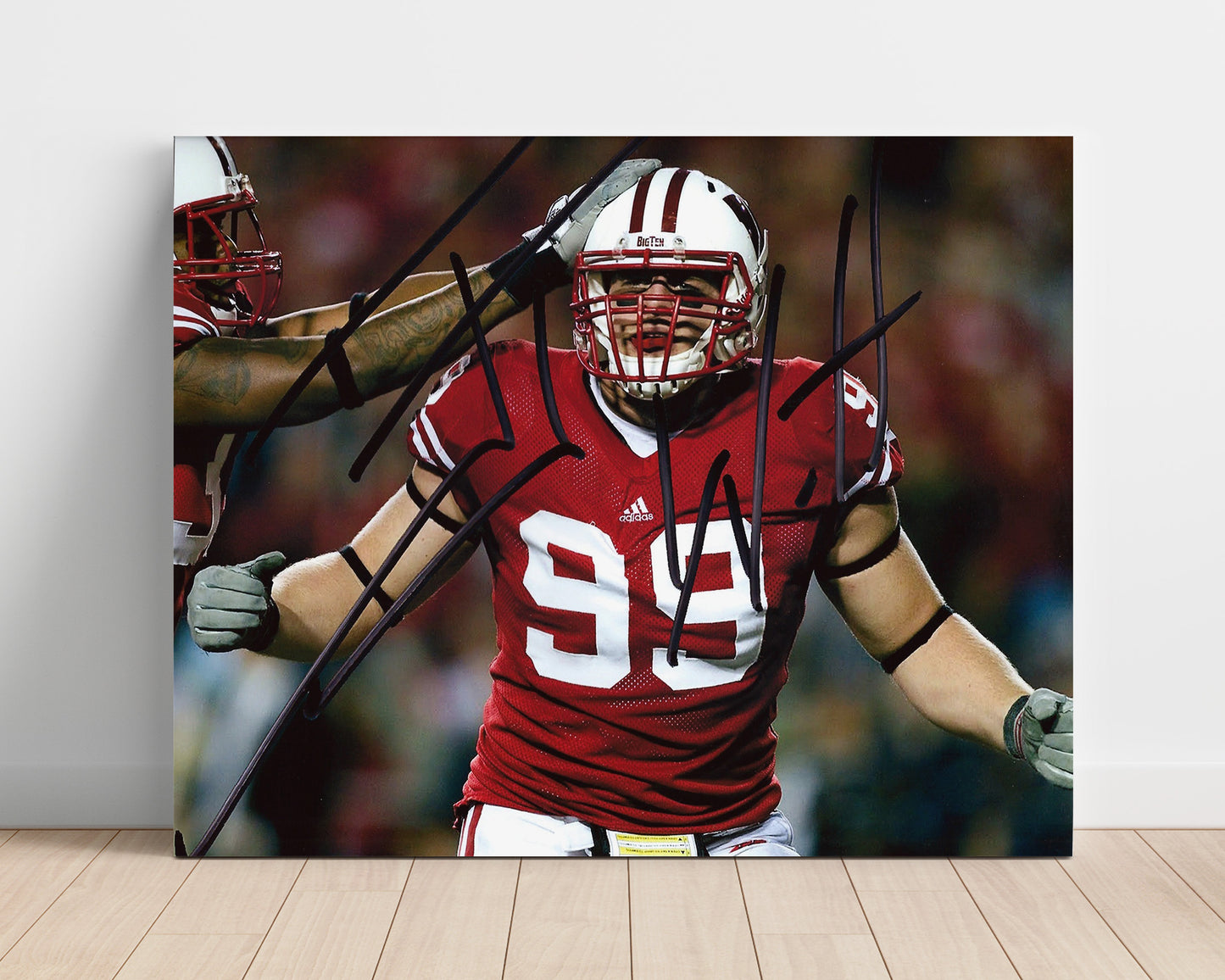 Wisconsin Autograph Print - JJ Watt - Badger Beast