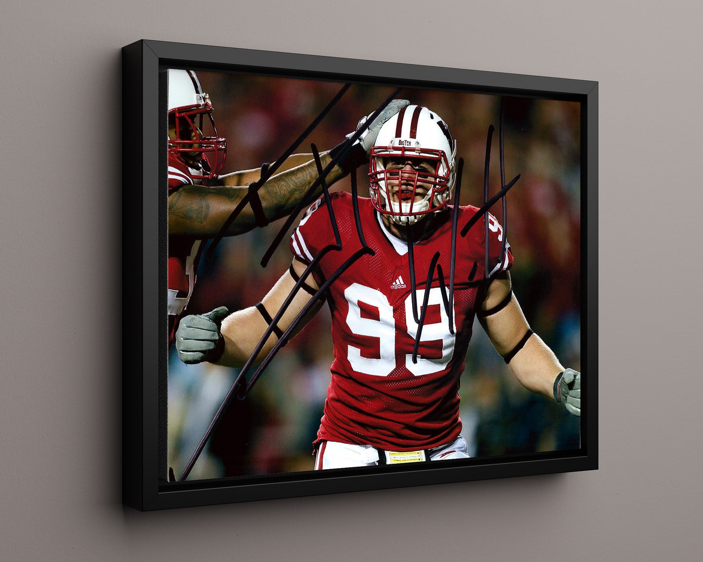 Wisconsin Autograph Print - JJ Watt - Badger Beast