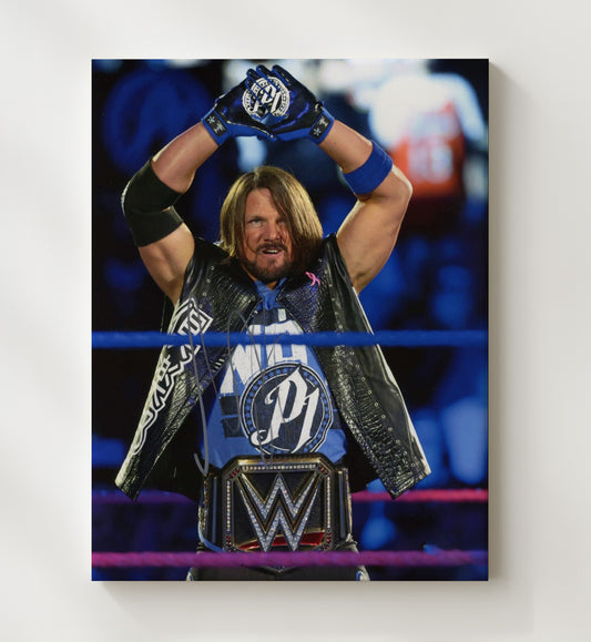 AJ Styles - Phenomenal One Championship Pose - Canvas wrestling wall art