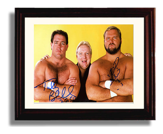 Anderson and Blanchard - Brain Busters Tag Team Portrait Wrestling Wall Art Beveled Frame wall art print – wrestling decor