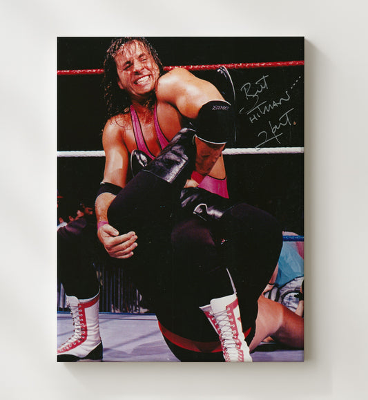 Bret Hart - Sharpshooter Ring Action - Canvas wrestling wall art
