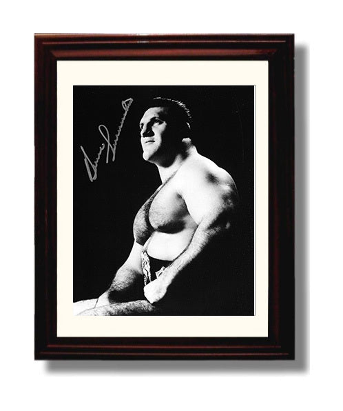 Bruno Sammartino - Champion Classic Portrait Wrestling Wall Art Beveled Frame wall art print – wrestling decor