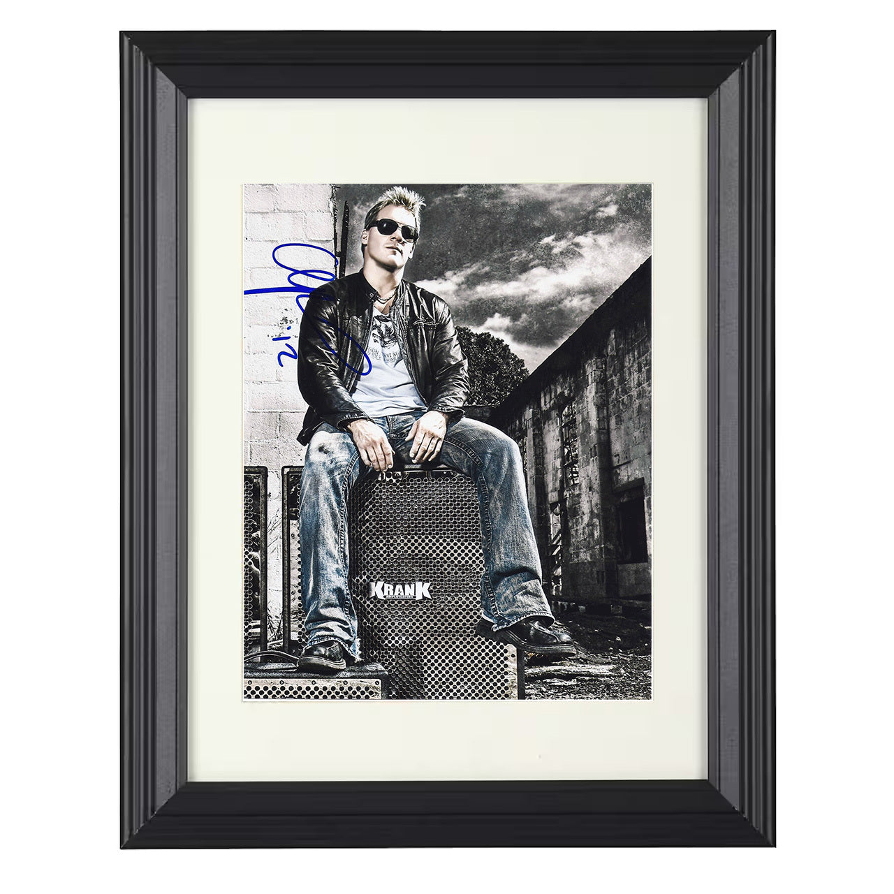 Chris Jericho – Break the Walls Down Classic Image 8x10 matted black framed wrestling wall art