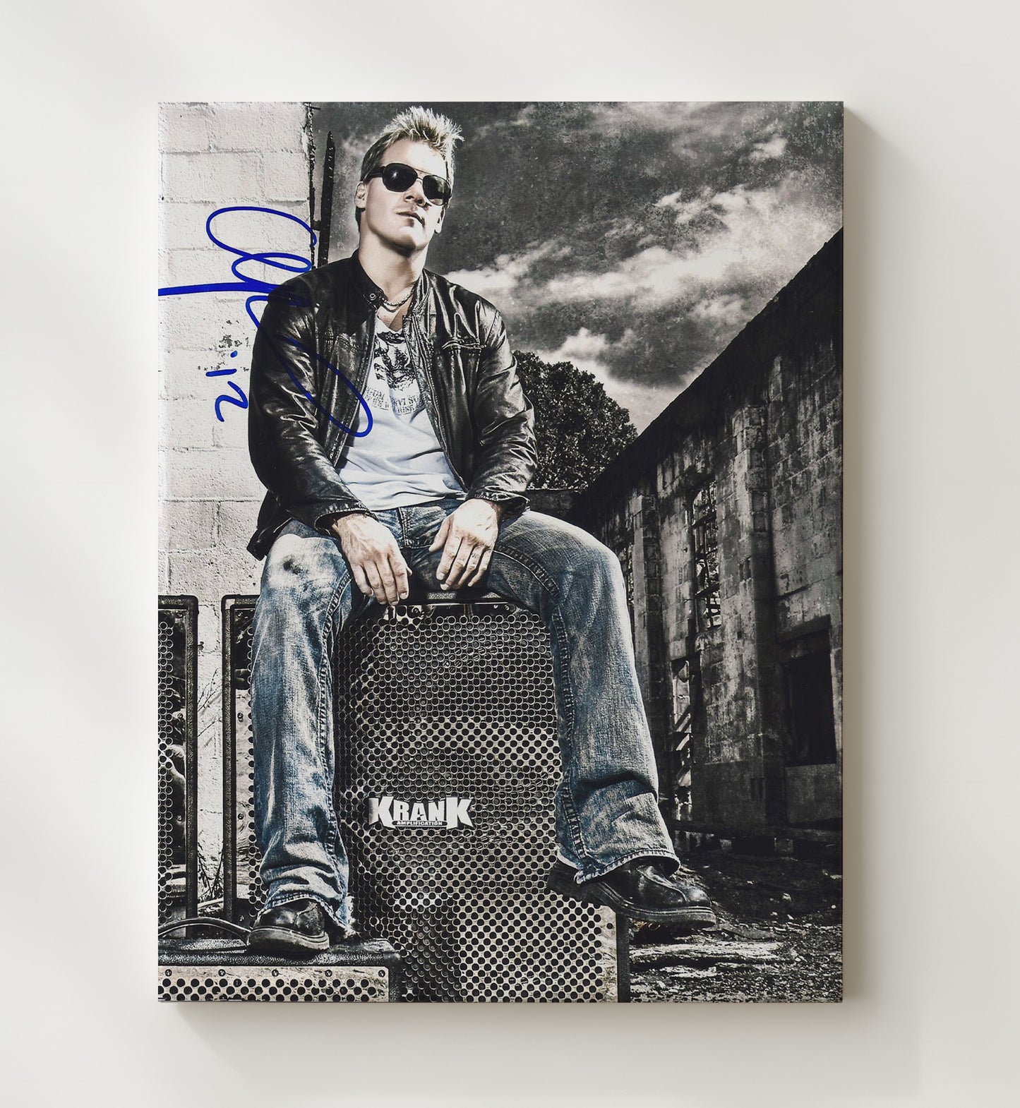 Chris Jericho - Break the Walls Down Portrait Wrestling Wall Art Canvas wall art print – wrestling decor