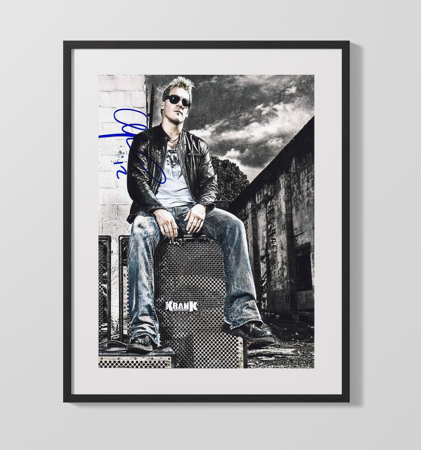 Chris Jericho - Break the Walls Down Portrait Wrestling Wall Art Gallery Frame wall art print – wrestling decor