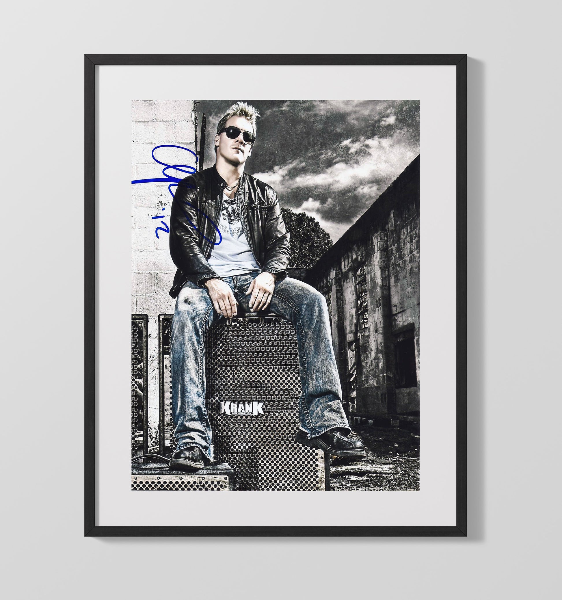 Chris Jericho - Break the Walls Down Portrait Wrestling Wall Art Gallery Frame wall art print – wrestling decor