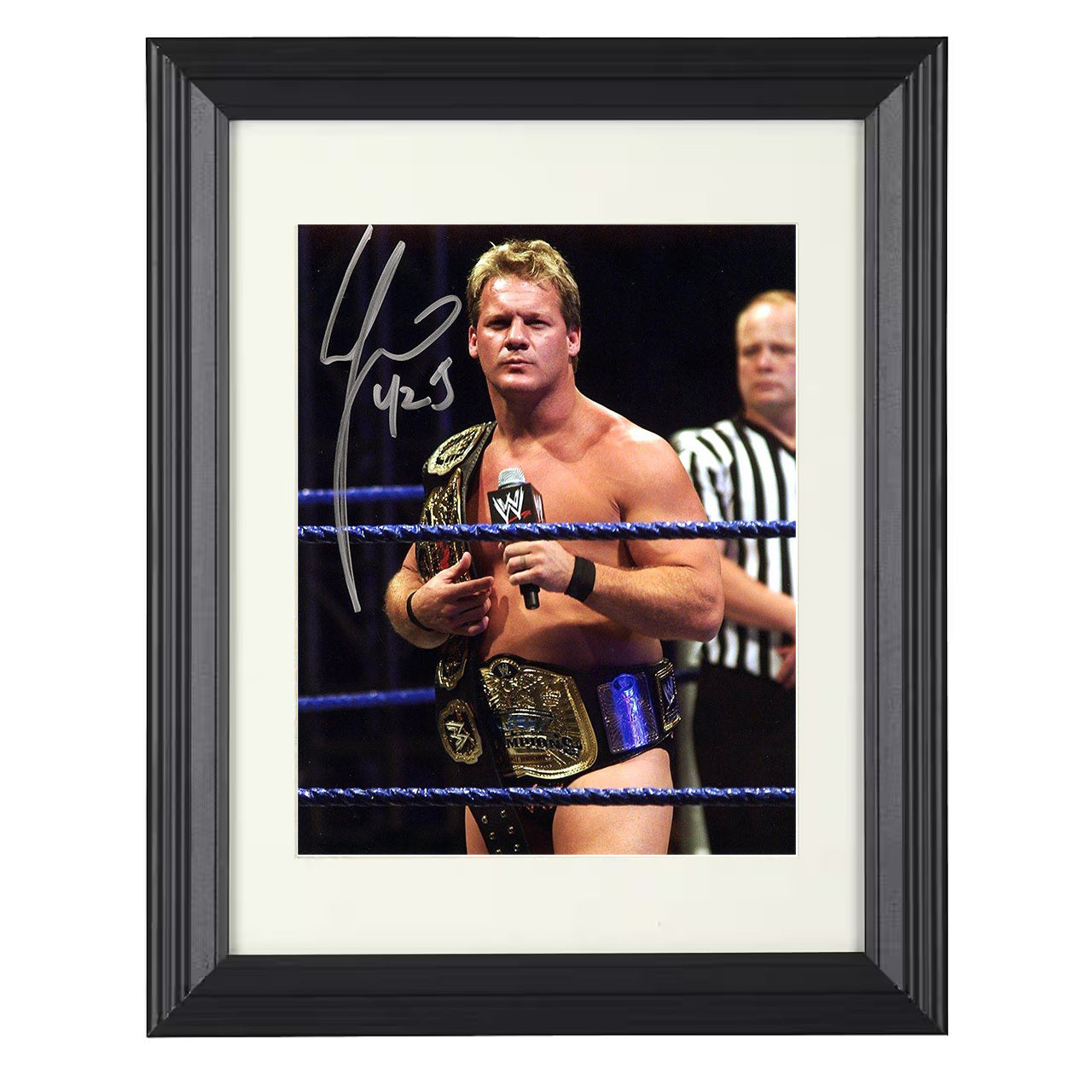 Chris Jericho – Y2J Promotional Image 8x10 matted black framed wrestling wall art