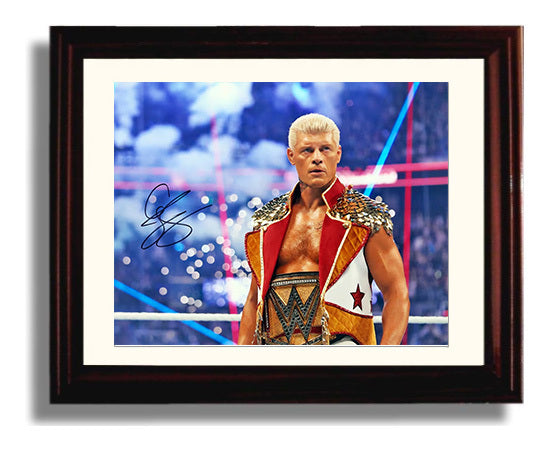 Cody Rhodes - American Nightmare Champion Entrance Wrestling Wall Art Beveled Frame wall art print – wrestling decor