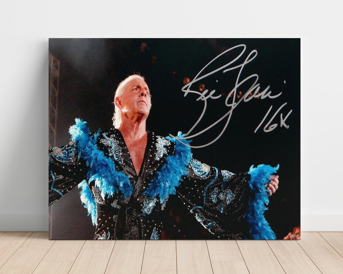 Ric Flair – American Flag Entrance Celebration unframed semi-gloss poster print