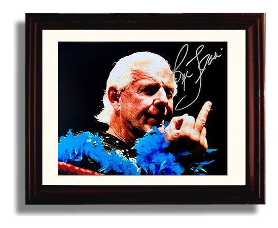 Flair - Stylin and Profilin Ring Entrance Wrestling Wall Art Beveled Frame wall art print – wrestling decor