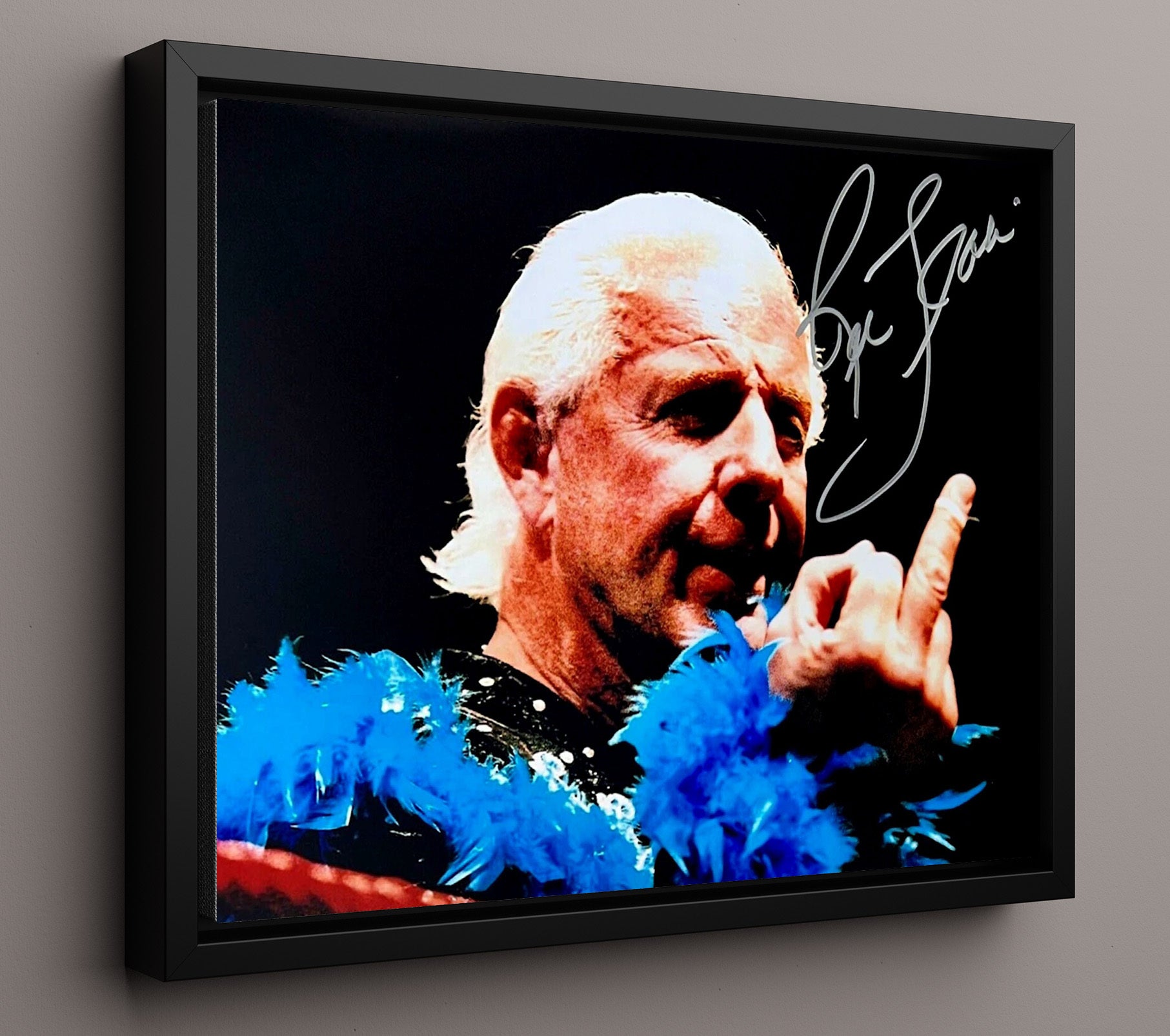 Flair - Stylin and Profilin Ring Entrance Wrestling Wall Art Framed Canvas wall art print – wrestling decor