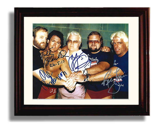 Four Horsemen - Classic Group Portrait Wrestling Wall Art Beveled Frame wall art print – wrestling decor