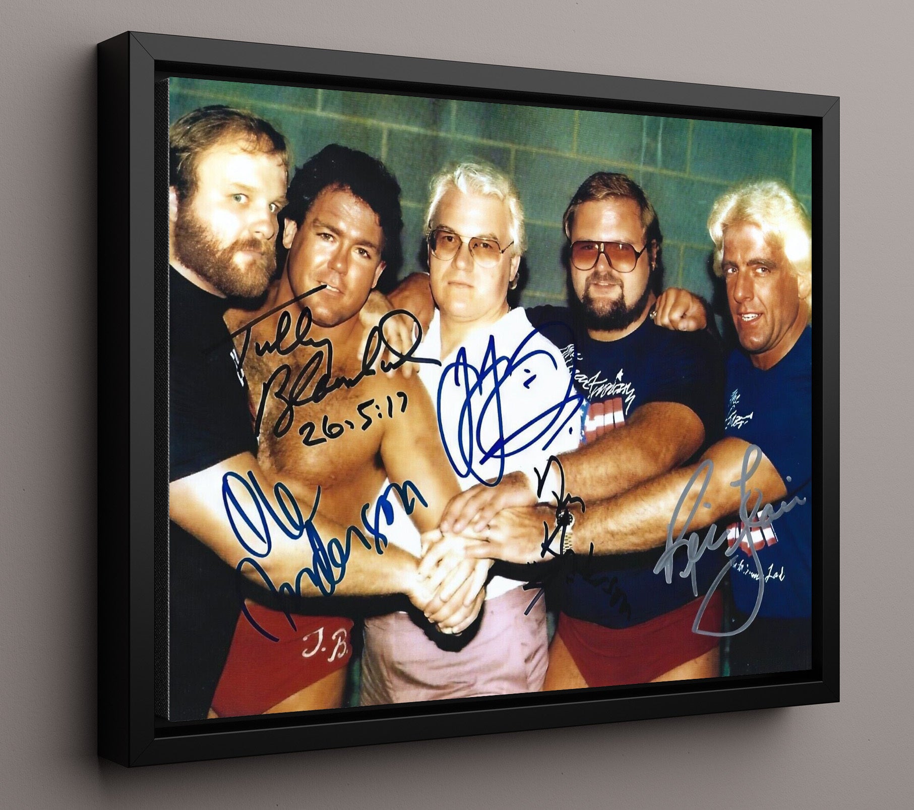 Four Horsemen - Classic Group Portrait Wrestling Wall Art Framed Canvas wall art print – wrestling decor