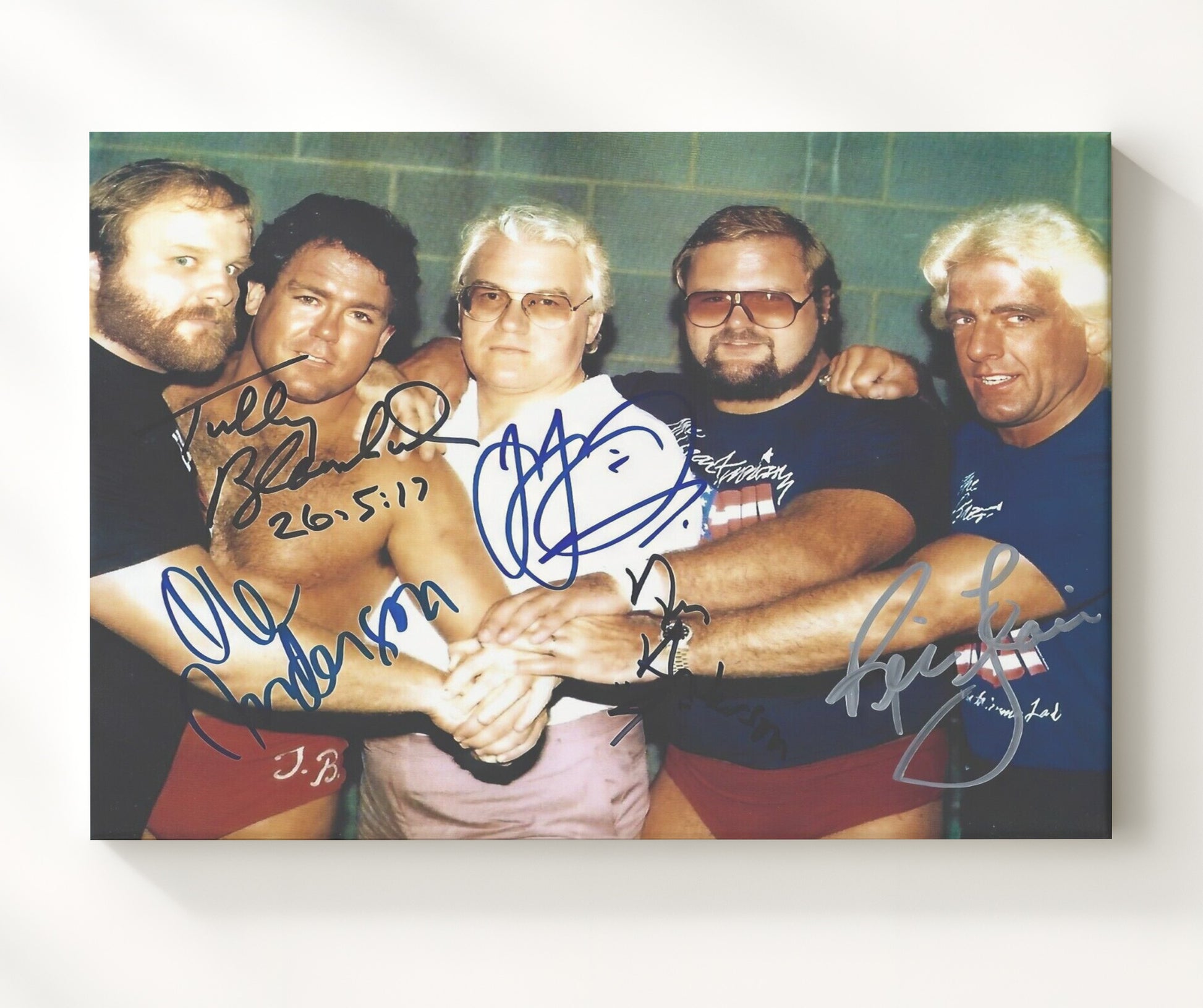 Four Horsemen - Classic Group Portrait Wrestling Wall Art Canvas wall art print – wrestling decor