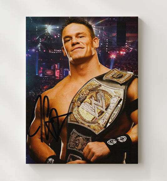 John Cena - Championship Tribute - Canvas wrestling wall art