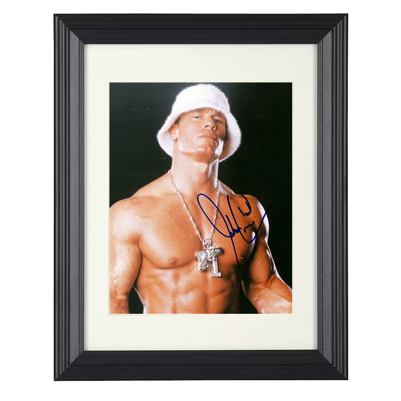 John Cena – Hustle Loyalty Respect Tribute 8x10 matted black framed wrestling wall art