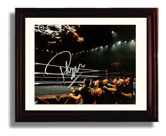 Pat McAfee - Top Rope Dive NXT Arena Wrestling Wall Art Beveled Frame wall art print – wrestling decor
