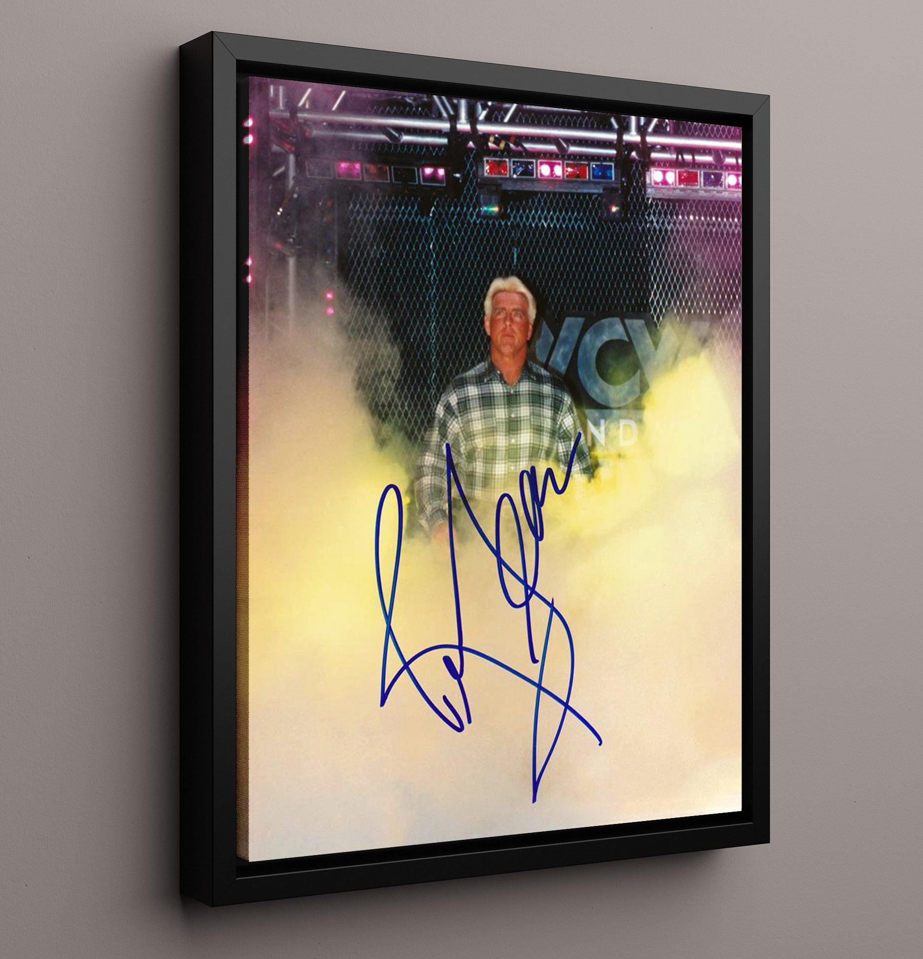 Ric Flair - Nature Boy Classic Portrait Wrestling Wall Art Framed Canvas wall art print – wrestling decor