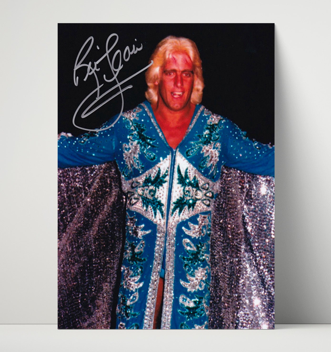 Ric Flair - Young Nature Boy Portrait Wrestling Wall Art Unframed Print wall art print – wrestling decor