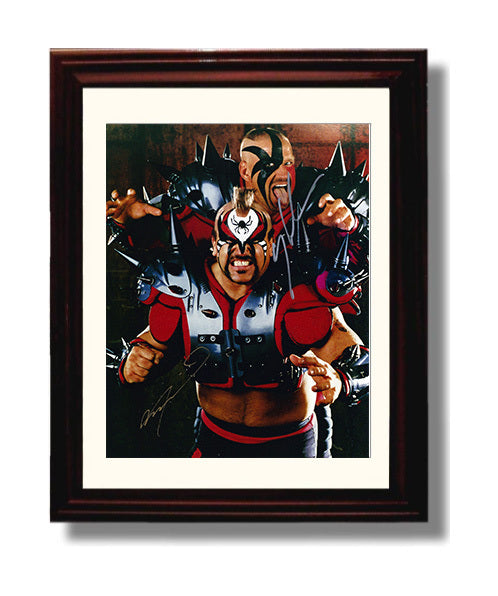 Road Warriors Hawk and Animal - Legion of Doom Portrait Wrestling Wall Art Beveled Frame wall art print – wrestling decor