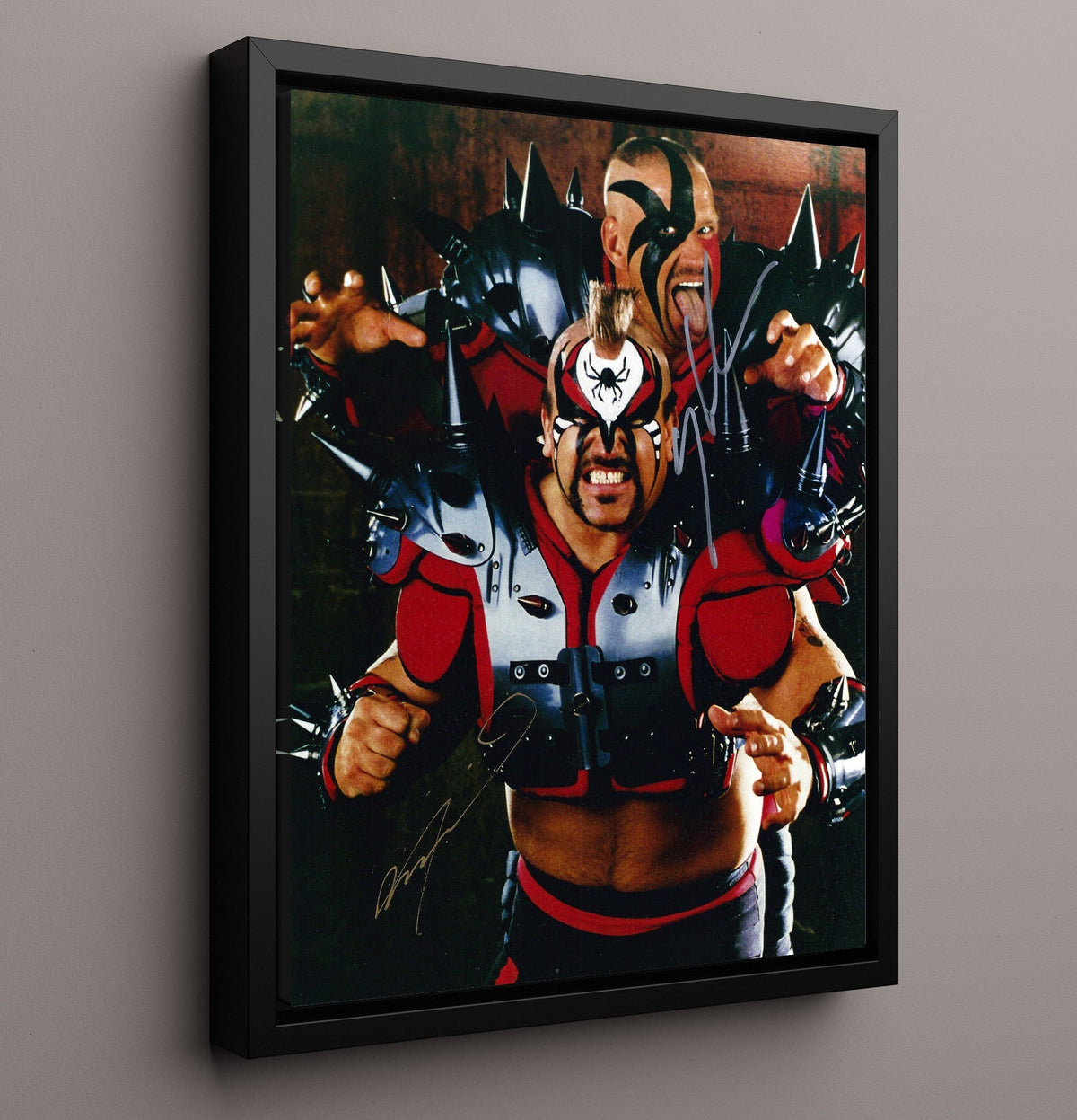 Road Warriors Hawk and Animal - Legion of Doom Tag Team - Framed Canvas wrestling wall art