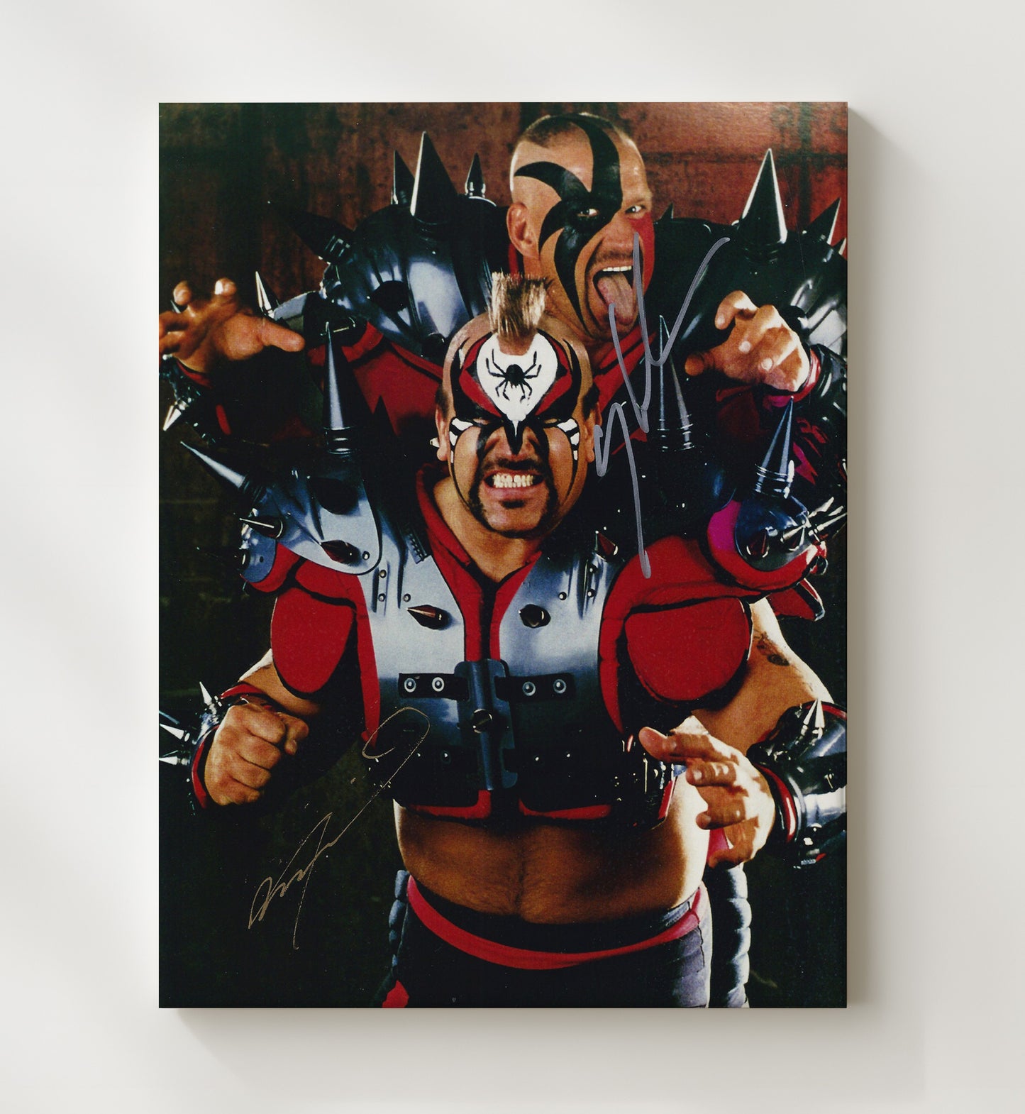 Road Warriors Hawk and Animal - Legion of Doom Portrait Wrestling Wall Art Canvas wall art print – wrestling decor
