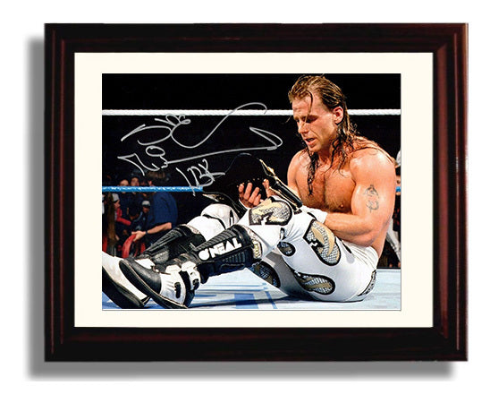 Shawn Michaels - Boyhood Dream Championship Moment Wrestling Wall Art Beveled Frame wall art print – wrestling decor