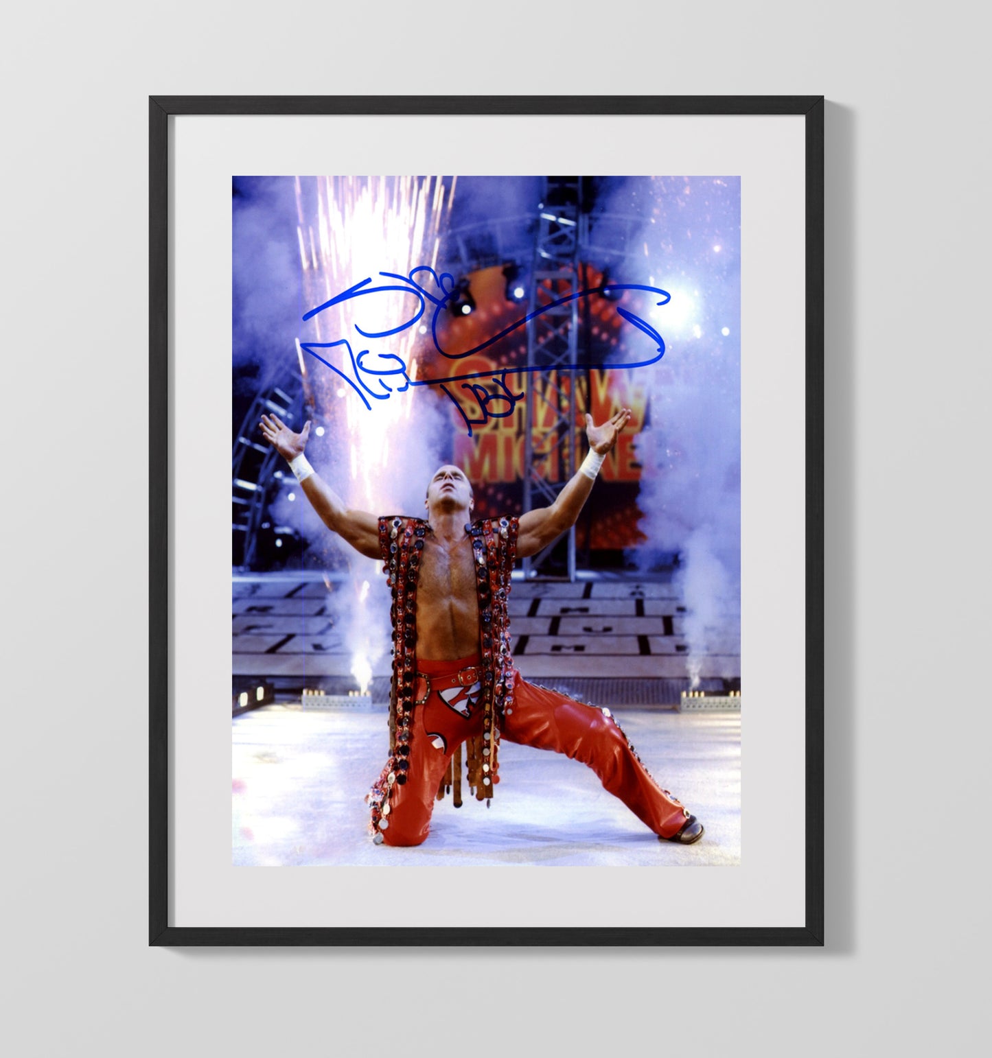 Shawn Michaels - Heartbreak Kid Portrait Wrestling Wall Art Gallery Frame wall art print – wrestling decor