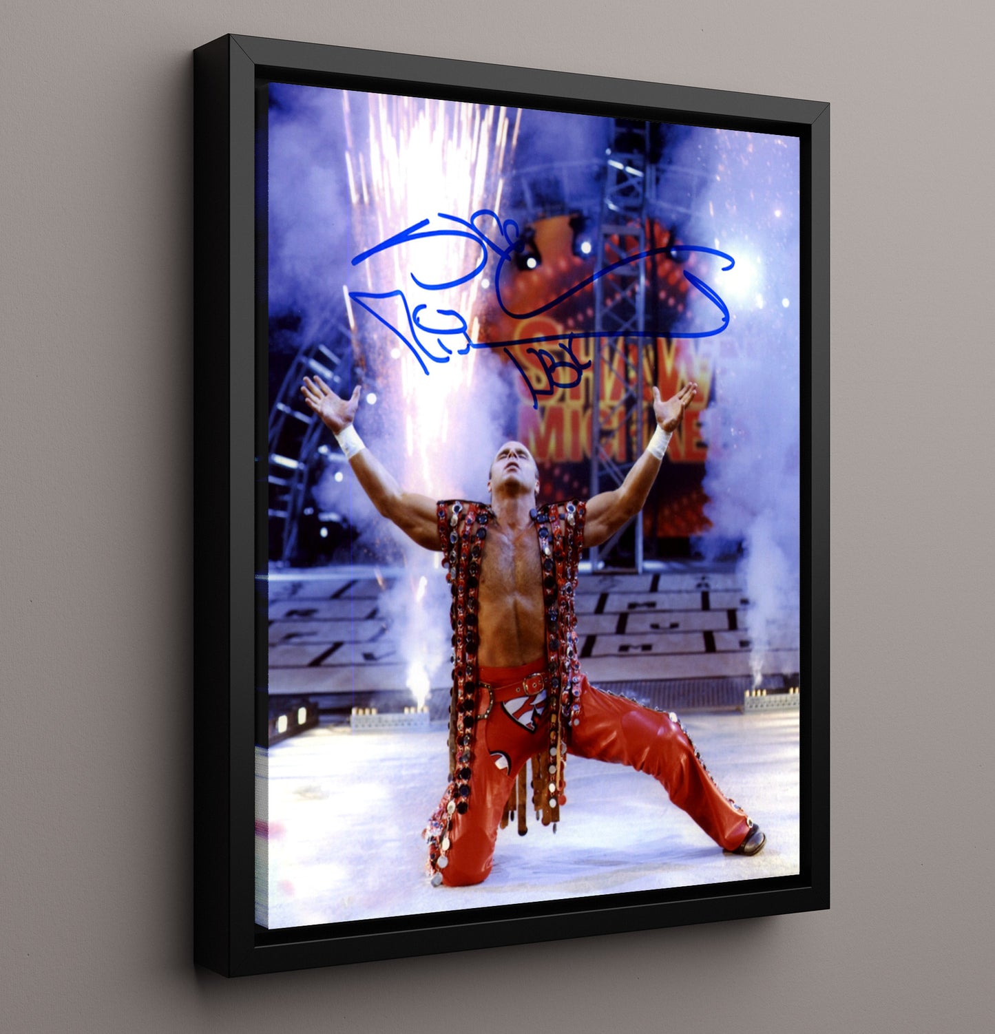 Shawn Michaels - Heartbreak Kid Portrait Wrestling Wall Art Framed Canvas wall art print – wrestling decor
