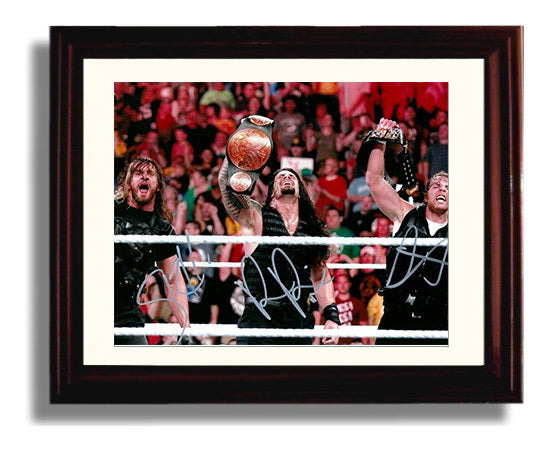 The Shield - WWE Championship Celebration Believe in the Shield Wrestling Wall Art Beveled Frame wall art print – wrestling decor