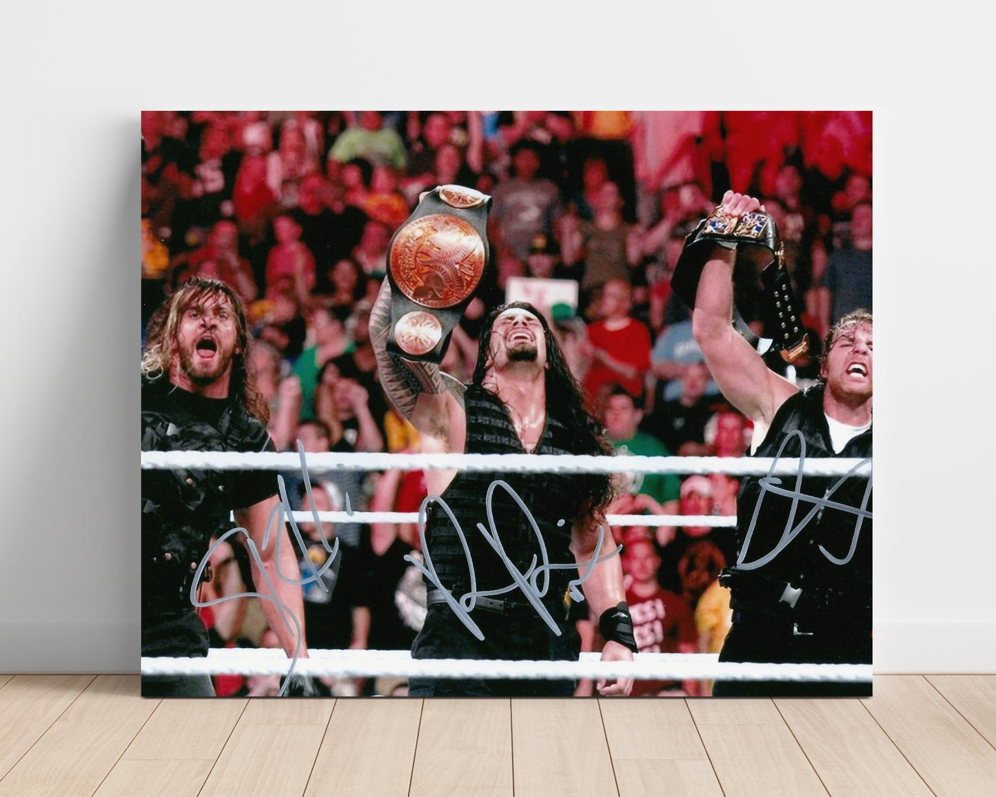 The Shield - WWE Championship Celebration Believe in the Shield Wrestling Wall Art Unframed Print wall art print – wrestling decor
