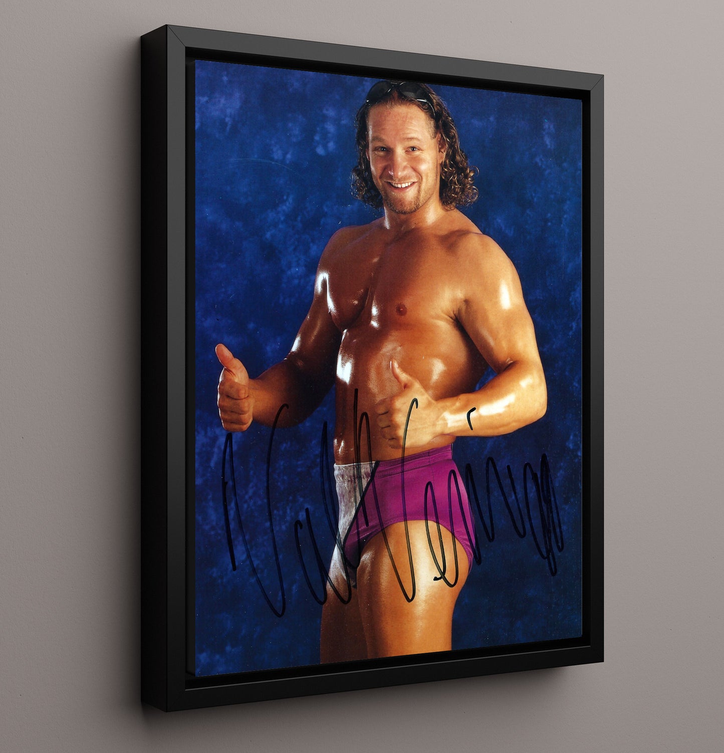 Val Venis - Attitude Era Portrait Wrestling Wall Art Framed Canvas wall art print – wrestling decor